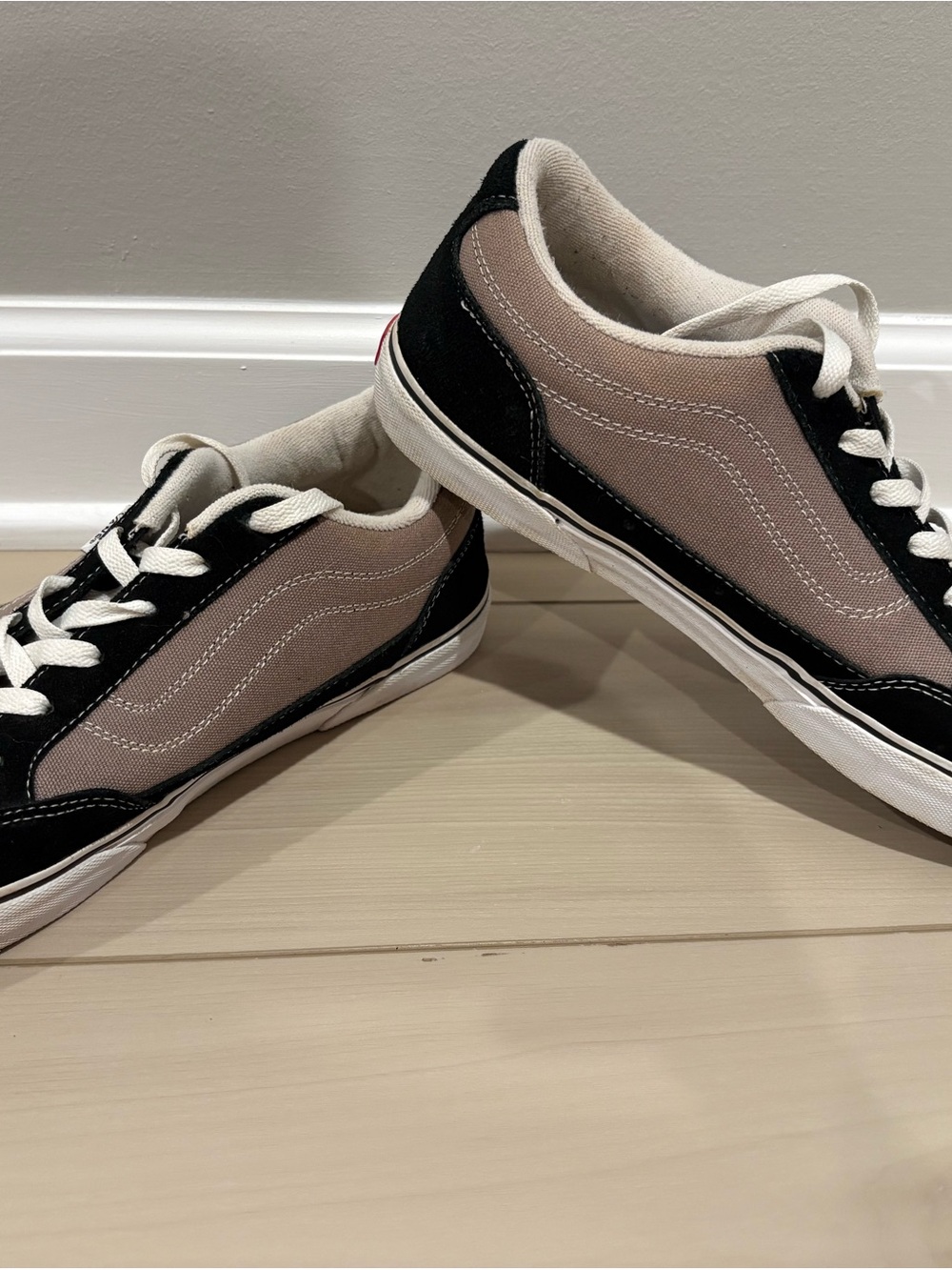 Vans Mens Old Skool Sneakers in Black and Taupe - Picture 4 of 6
